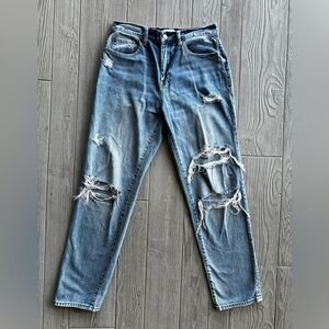 Pistola Presley Straight Primetime Distressed Size 28 Altered Smaller at Waist